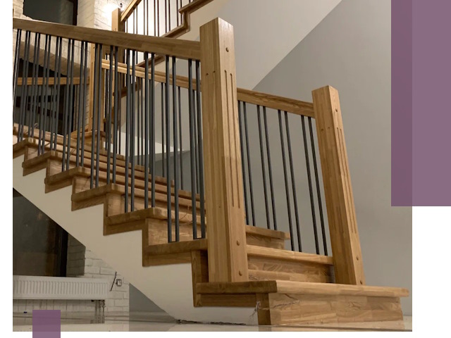 Реставрация деревянных и металлических лестниц в Костомукше