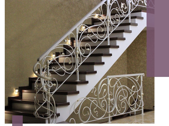 Кованые лестницы под ключ в Костомукше — изготовление и монтаж