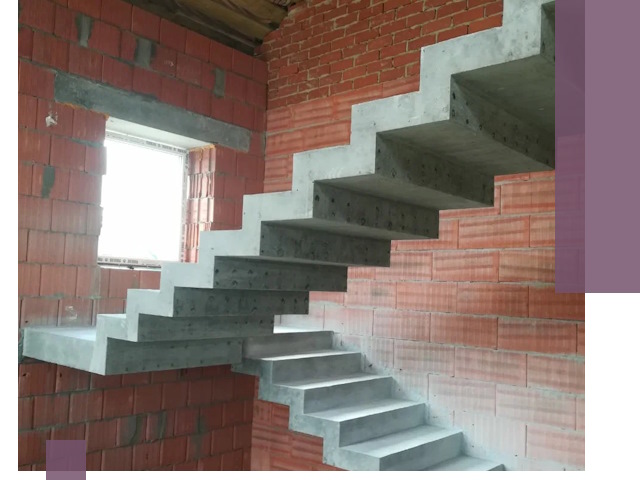 Бетонные лестницы под ключ в Костомукше: монтаж, демонтаж, ремонт