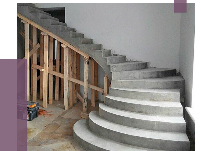 Изготовление бетонных лестниц под ключ в Костомукше от 19894 руб. | ПРОЛЁТ-Ктм
