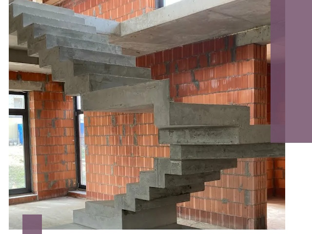 Изготовление бетонных лестниц под ключ в Костомукше