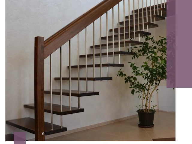 Лестницы на больцах под ключ в Костомукше – изготовление и монтаж