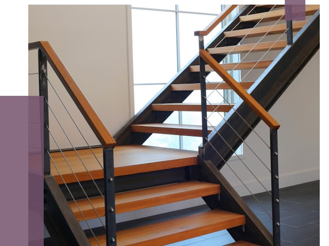 Изготовление лестниц на металлокаркасе в Костомукше от 18874 руб. | ПРОЛЁТ-Ктм
