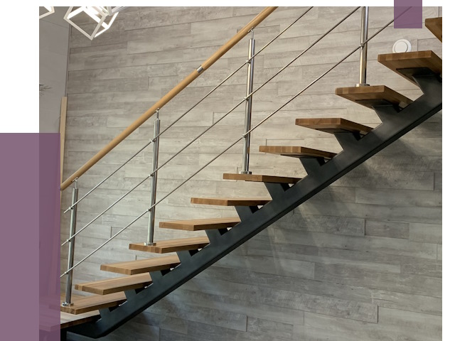 Изготовление лестниц на монокосоуре в Костомукше от 76005 руб. 