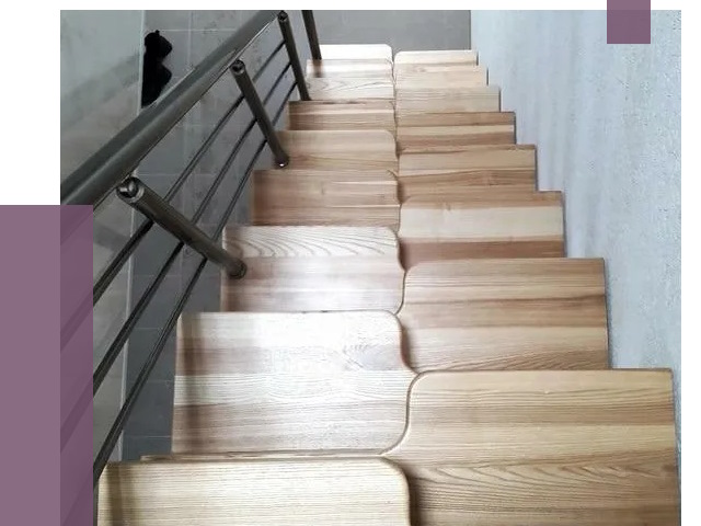 Лестницы гусиный шаг в Костомукше от 13008 руб. под ключ | ПРОЛЁТ-Ктм