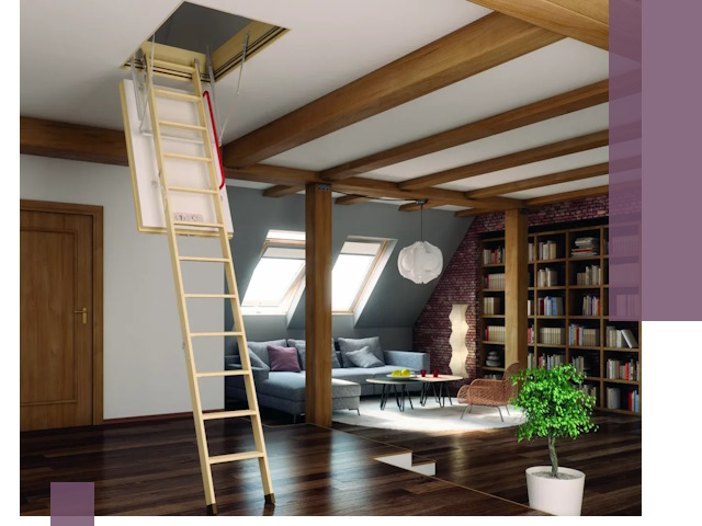 Чердачные лестницы под ключ в Костомукше: изготовление и монтаж