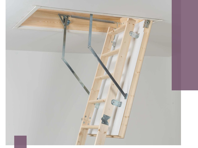 Установка чердачной лестницы под ключ в Костомукше