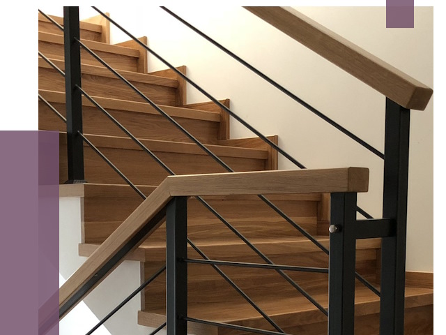 Обшивка металлической лестницы деревом в Костомукше от 4336 руб. 