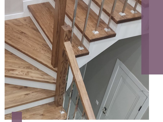 Обшивка металлических лестниц под ключ в Костомукше