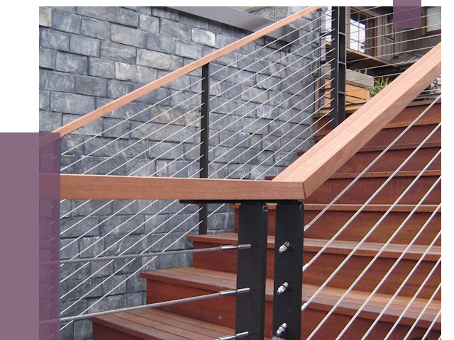 Тросовые перила под ключ в Костомукше от 7754 руб. 