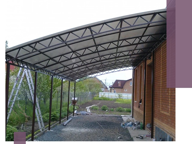 Профессиональный монтаж навесов под ключ в Костомукше