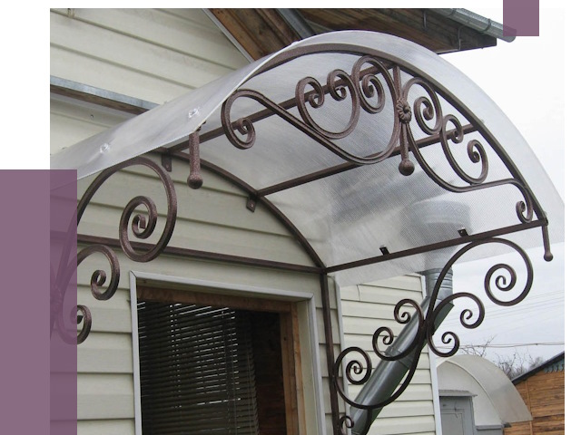 Изготовление козырьков в Костомукше от 7345 руб. — заказать | ПРОЛЁТ-Ктм