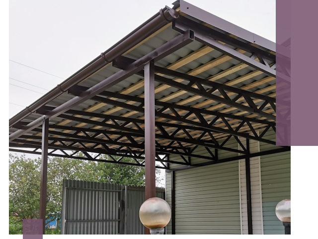 Навесы под ключ в Костомукше: изготовление, монтаж и гарантия