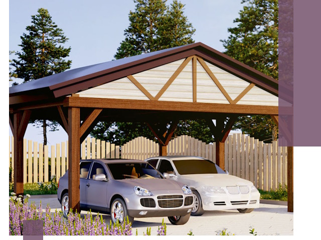 Навесы для автомобиля в Костомукше — изготовление и монтаж