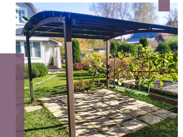 Навесы для дачи в Костомукше от 12701 руб. под ключ — ПРОЛЁТ-Ктм