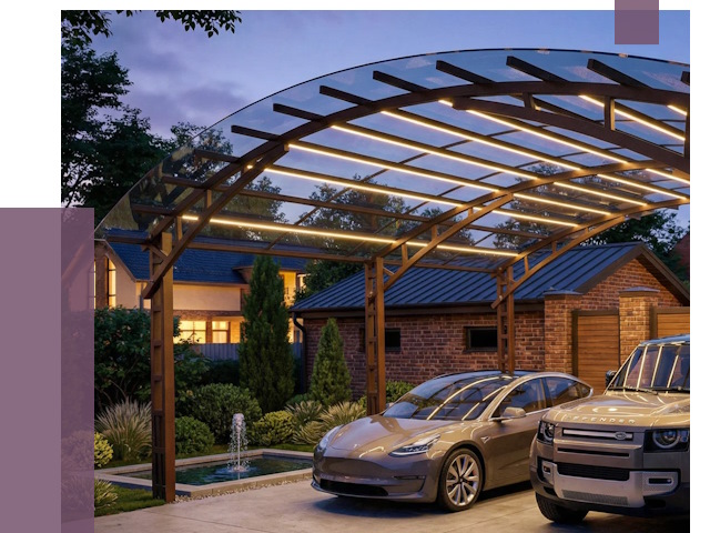 Металлические навесы в Костомукше от 12650 руб. под ключ — ПРОЛЁТ-Ктм