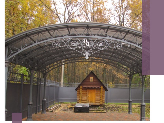 Кованые навесы премиум-класса под заказ в Костомукше