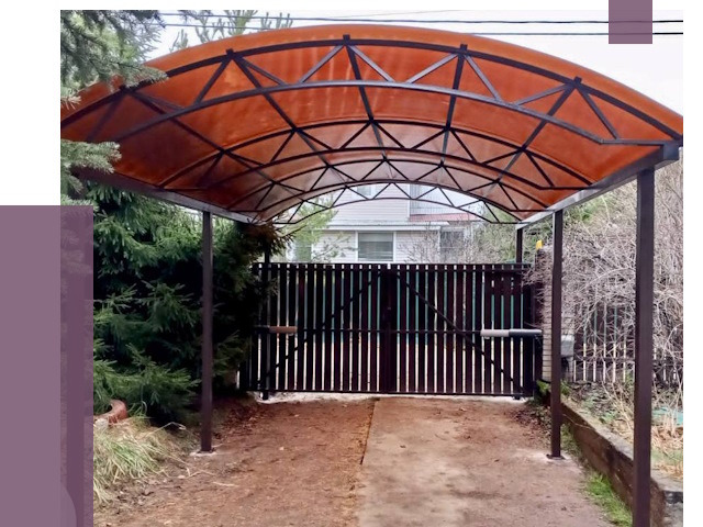 Арочные навесы в Костомукше от 12701 руб. — изготовление и монтаж | ПРОЛЁТ-Ктм