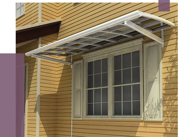 Козырьки над окнами в Костомукше от 7600 руб. — монтаж, покупки | ПРОЛЁТ-Ктм