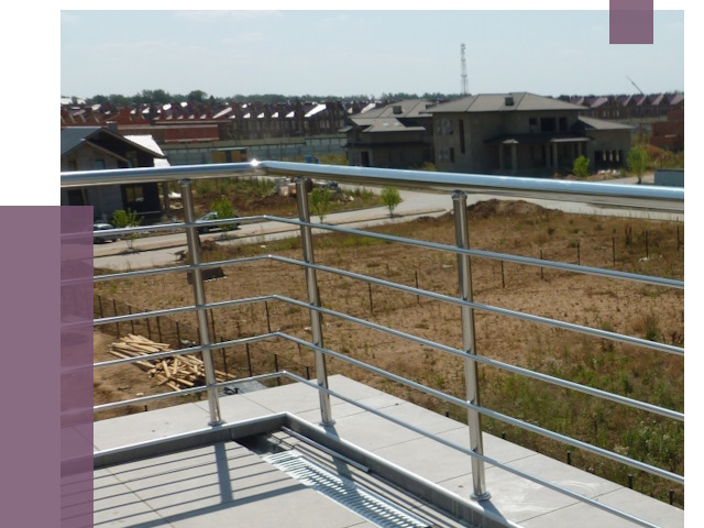 Парапеты из нержавеющей стали в Костомукше от 7958 руб. за м² | ПРОЛЁТ-Ктм