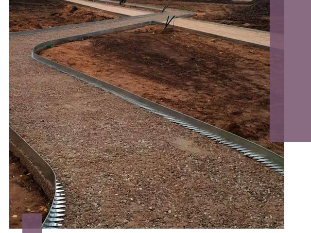 Металлические бордюры под ключ в Костомукше — изготовление и монтаж