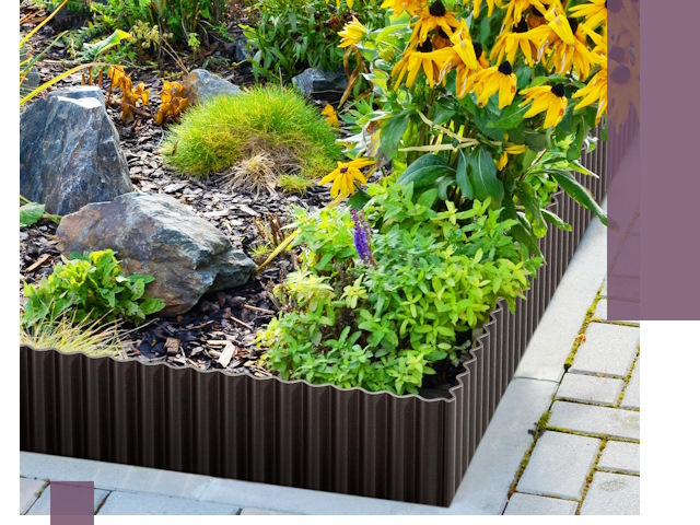 Металлические бордюры для клумб в Костомукше — производство и монтаж