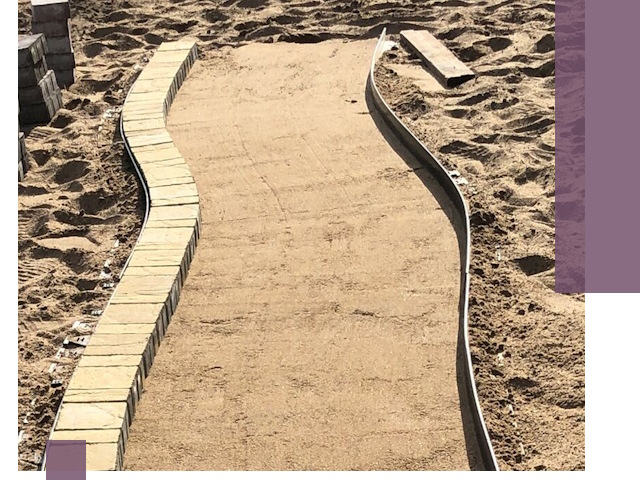 Металлические бордюры для тротуаров в Костомукше — прочные и долговечные