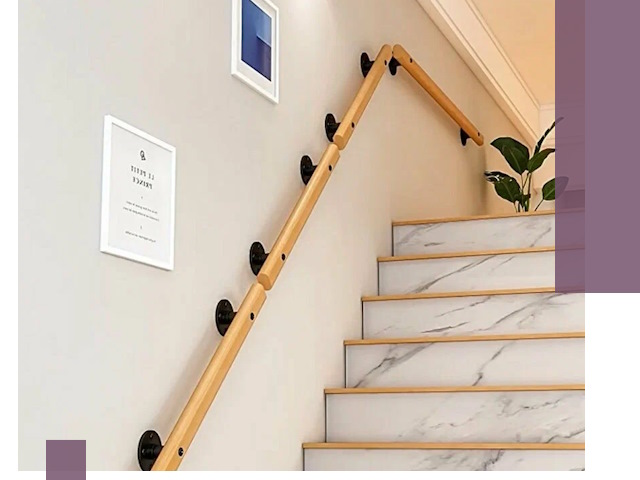 Поручни металлические и деревянные под ключ в Костомукше